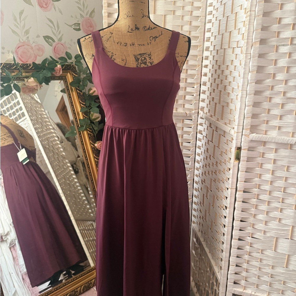 HALARA Burgundy Midi Dress - Picture 9 of 11
